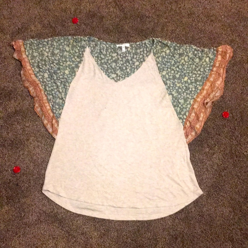 Floral Sleeved Bohemian Trendy Blouse